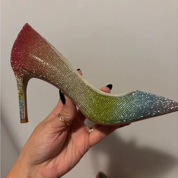 Jeffrey Campbell Rainbow Crystal Heels - Picture 4 of 15